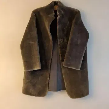 SMUK 그레이 무스탕 코트 프리 사이즈