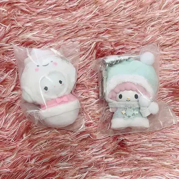 산리오 치비토모 시크릿 키링 눈의 정령 코기뮨 피아노