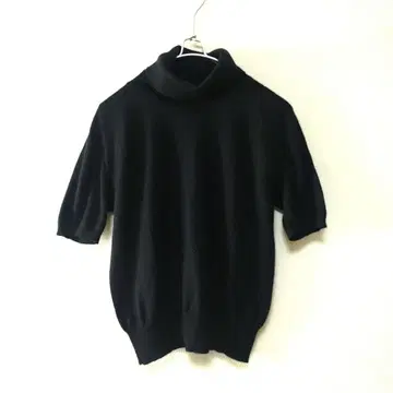 크리스찬 오자르 캐시미어 실크 터틀 니트 썸머 니트 블랙 9T