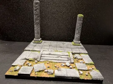 디오라마 베이스 폐허 유적 피규아트 드래곤 퀘스트 가샤폰 퀘스트 355