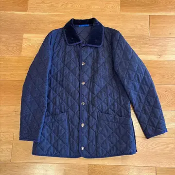 폴스미스 네이비 퀼팅 자켓 코듀로이 옷깃