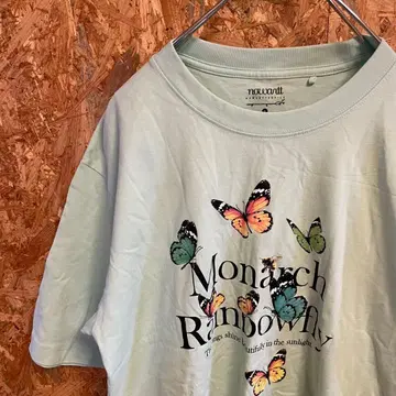 AE9389 now wantt GU 반팔 T셔츠 민트 블루 여성용