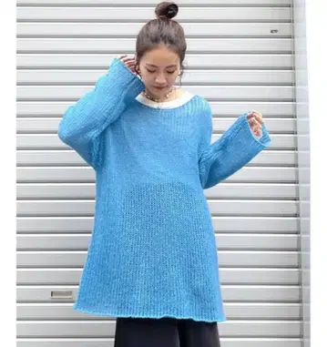 ungrid / 시스루 니트 루즈 니트