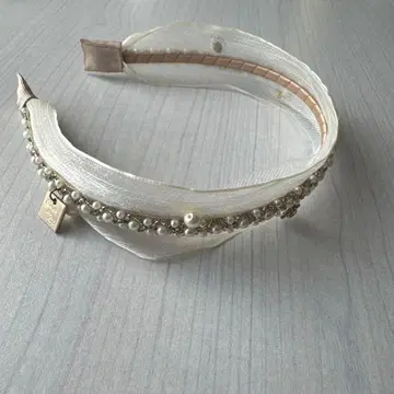 레이스 펄 머리띠