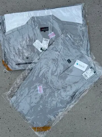 작업복 상하의 세트 실버 1