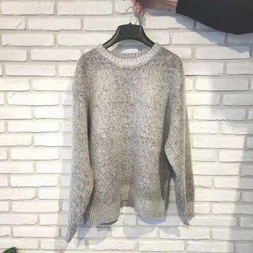 PENNEY'S TOWNCRAFT 그레이 크루넥 니트 스웨터