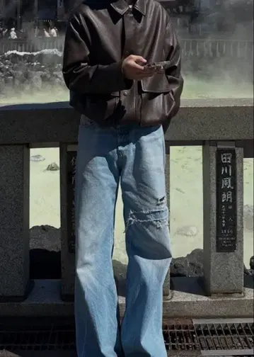 zara 인조 가죽 자켓 드로 코드 포함