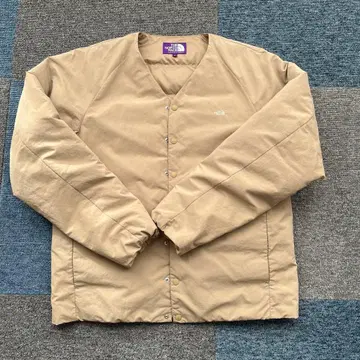 THE NORTH FACE 퍼플 라벨 다운 가디건 베이지 M