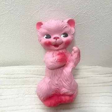 러버 인형 스퀴즈 토이 레트로 고양이 핑크