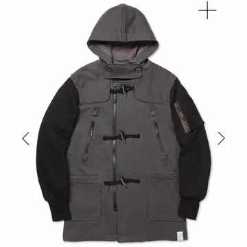 CUNE 쭈리 하이브리드 더플 코트 C.GRAY 사이즈 2