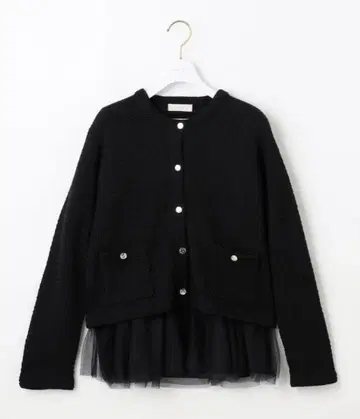 니트 가디건 블랙