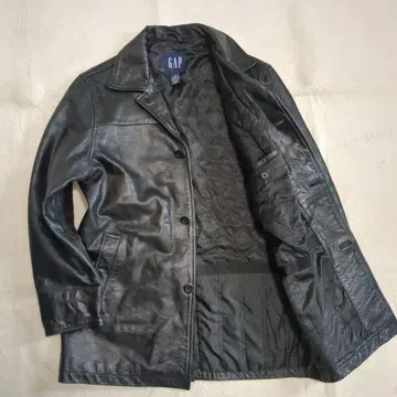 새상품급 올드 갭 카 코트 블랙 리얼 가죽 S 사이즈 노무라 쿤이치