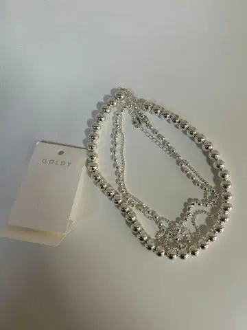 GOLDY 3세트 볼 체인 목걸이 DISCOAT