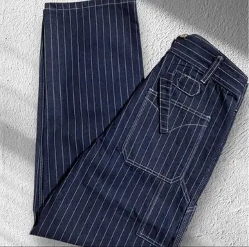 스트라이프 디자인 히코리 데님