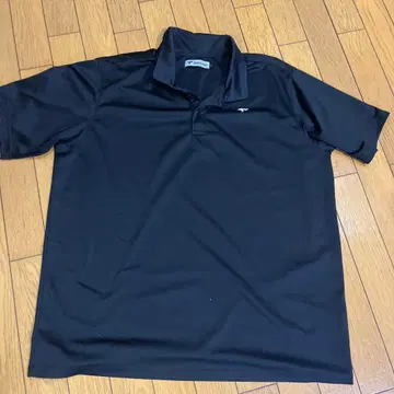 블랙 피케 셔츠 L 흡한속건