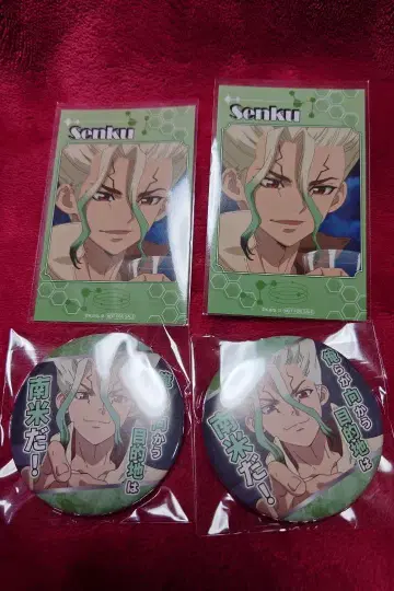 Dr.STONE 캔뱃지 미니 사진 이시가미 센쿠 애니메이트 포인트 경품