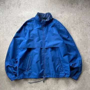 80s 에디 바우어 나일론 자켓/마운틴 파카 XL 블루