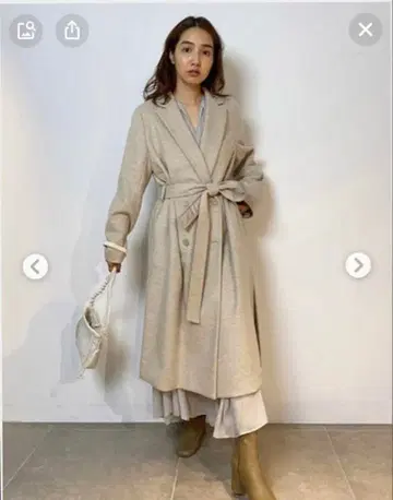 FRAY I.D 롱 코트 베이지