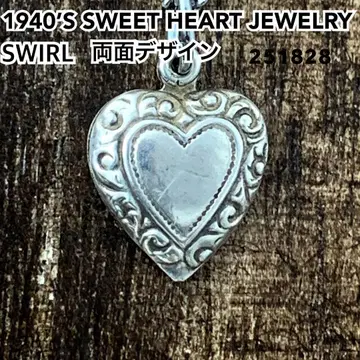 스위트하트 주얼리 SWIRL 소용돌이 실버 빈티지 목걸이