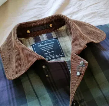 ANACHRONORM 아나크로노옴 스테인칼라 코트 블랙워치