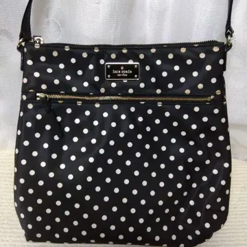케이트 스페이드 블랙 화이트 도트 숄더백