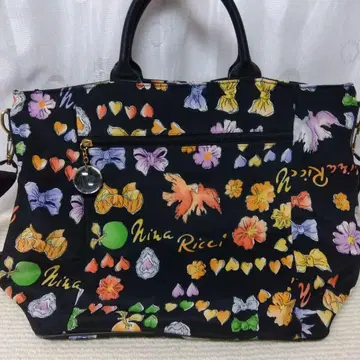 니나리치 꽃무늬 숄더백 겸 토트백
