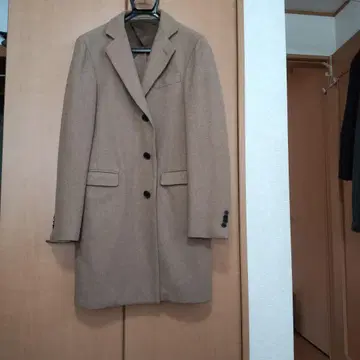 ONLY 울 베이지 체스터 코트