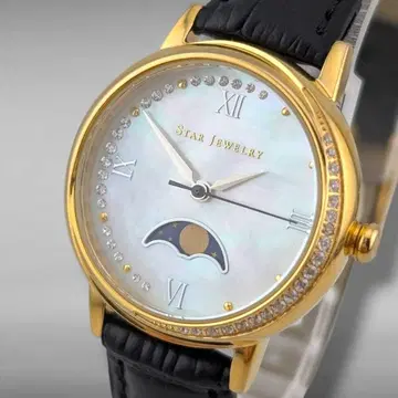 [ 새 배터리/벨트 작동 ] 스타 주얼리 문샷 다이아 쉘 다이얼