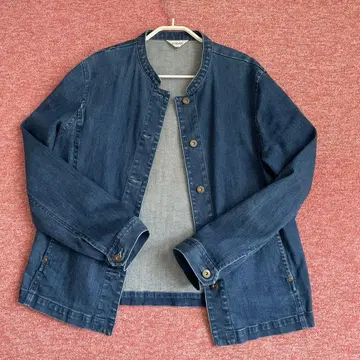LOISIR 데님 자켓 버튼 포함