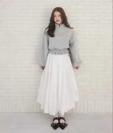 2way 프릴 맨투맨