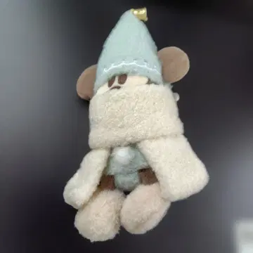 리루린린 인형 배지 스카이블루 민트 키링 디즈니