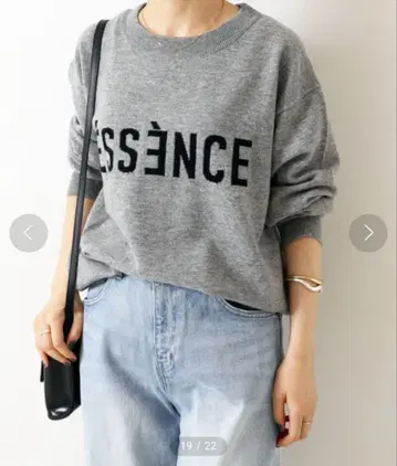 스픽 앤 스팬 spick&span ESSENCE 로고 니트