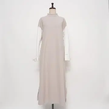 덴함 니트 콤비 드레스 레이어드 스타일 원피스 그레이지 F*LD316