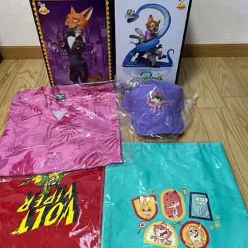 주토피아 2 해피 복권 피규어 알로하 셔츠 캡 토트백