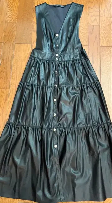 ZARA 자라 블랙 티어드 원피스 롱 원피스 블랙