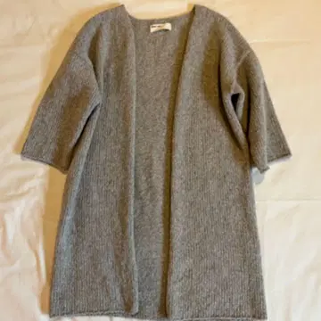 evam eva 에붐에바 실크울 롱 가디건