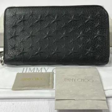 새상품급 지미추 지갑 장지갑 스타 엠보싱 라운드 지퍼