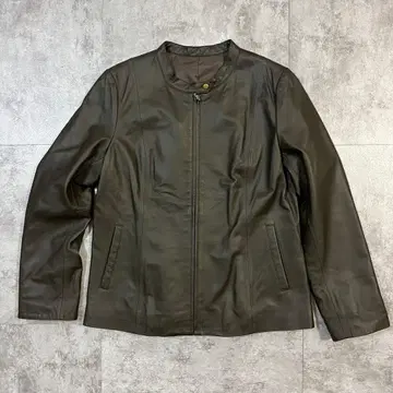 포쉬 아로마 양가죽 램스킨 싱글 가죽 자켓 큰 사이즈 LL