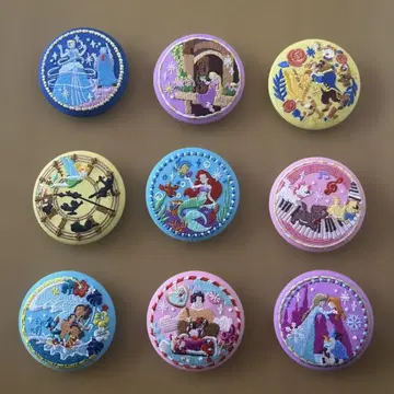 디즈니 자수 캔뱃지 9종