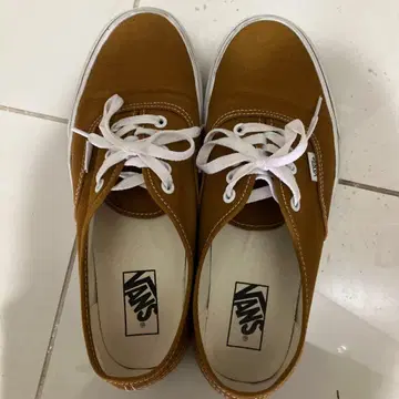 VANS 브라운 슬립온 스니커즈