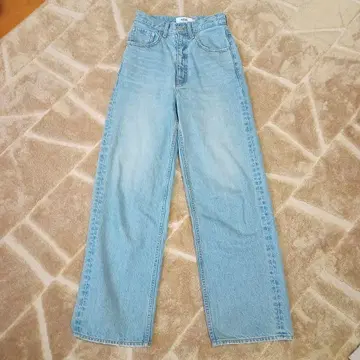 AZUL BY MOUSSY 하이라이즈 와이드 스트레이트 데님 XS