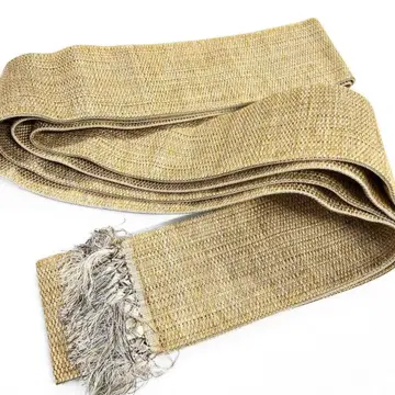 남성용 오비 치쿠젠 원조 하카타오리 베이지 컬러 기모노 114b p ms