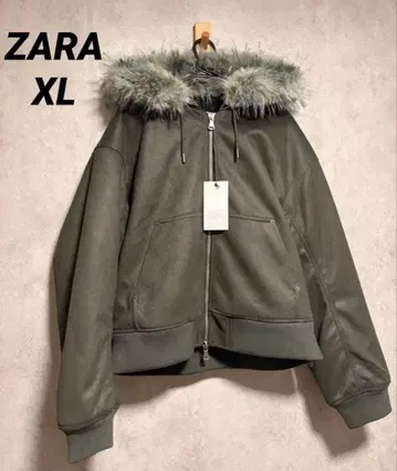 ZARA 자라 페이크 스웨이드 퀼팅 자켓 XL
