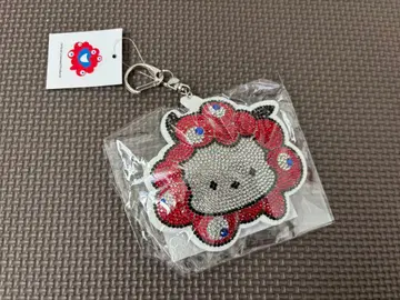 오사카 만박 미야쿠미야쿠 반짝반짝 가죽 키링 포차코