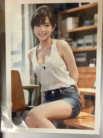 타카시마 아야 여자 아나운서 A4 사이즈 광택 사진 포스터