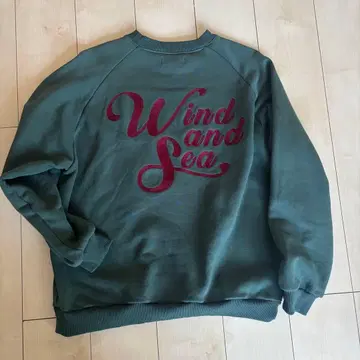 WIND AND SEA 맨투맨 그린