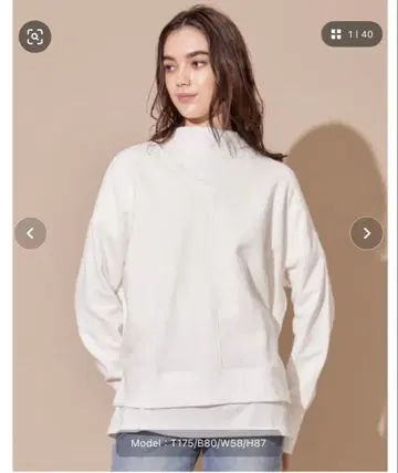 ALEXIA STAM High Neck StepHem Sweatshirt