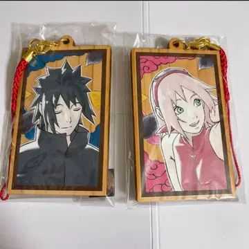 NARUTO J-WORLD 목찰 스트랩 사스케 사쿠라