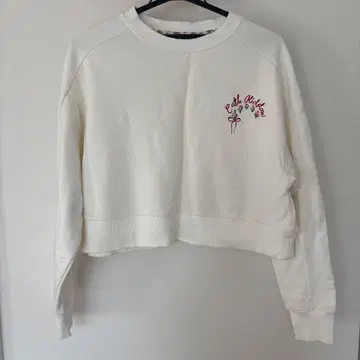 Cath Kidston 크롭 맨투맨 화이트