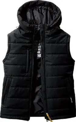 후드 부착 블랙 베스트 바틀 5034 블랙 L